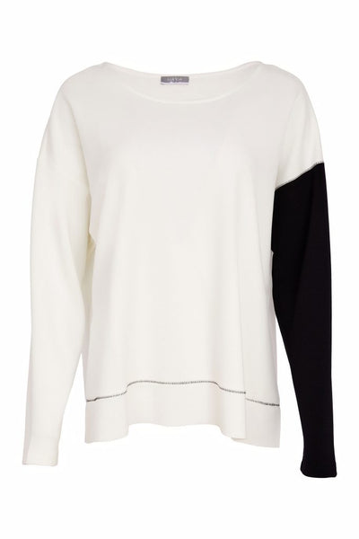 NAYA 26228 Sweatshirt With Colour Block Sleeve
