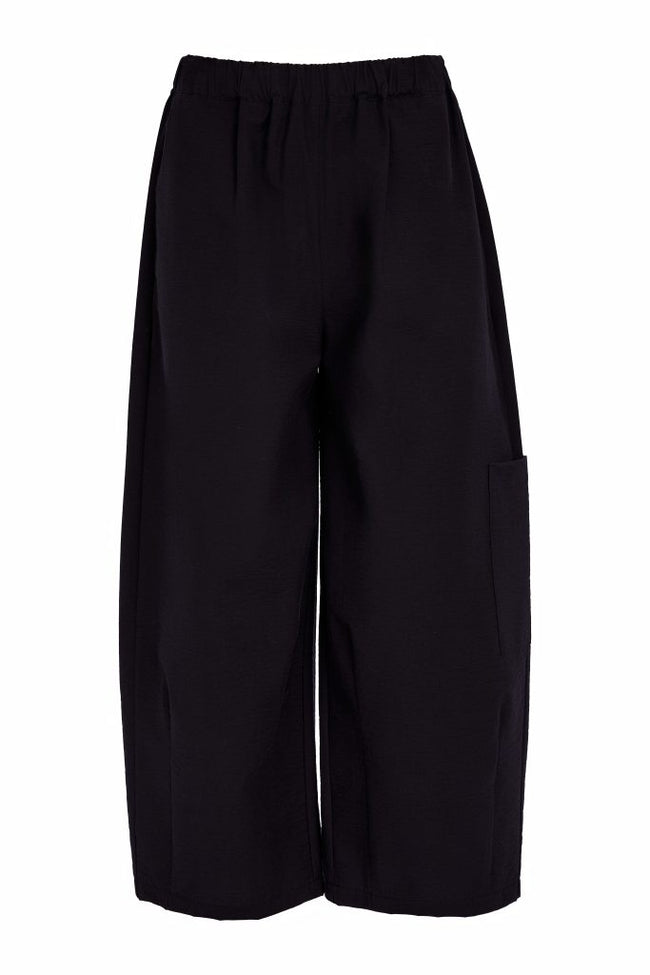NAYA 26260 Balloon Shape Trouser With Side Pocket Black