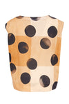 NAYA 26277Spot Print Round Neck Top