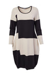 NAYA NAW23125 Block Stripe  Dress