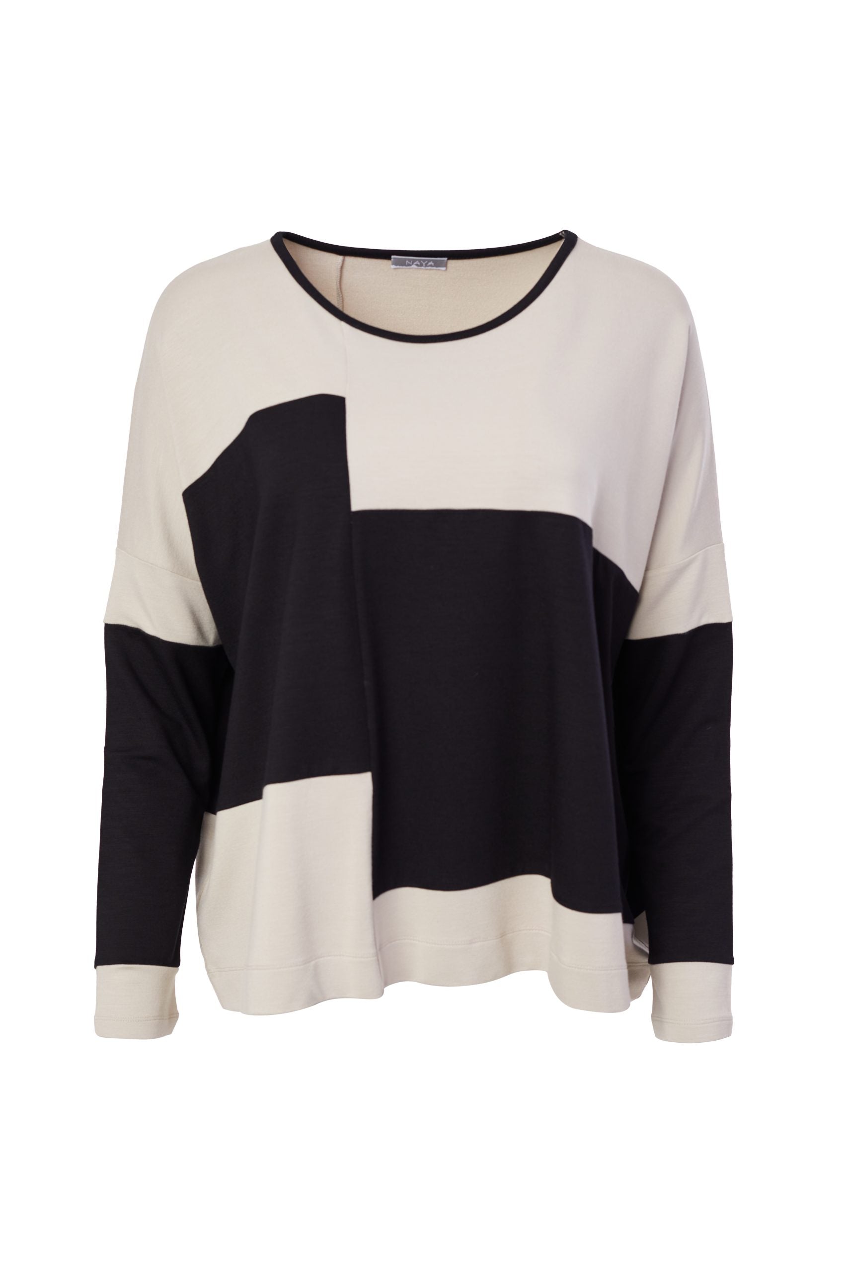 NAYA NAW23289 Block Stripe Top