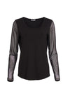 NAYA NAW24106 Mesh sleeve top