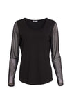 NAYA NAW24106 Mesh sleeve top