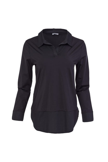 NAYA 25107 Jersey hem panel blouse