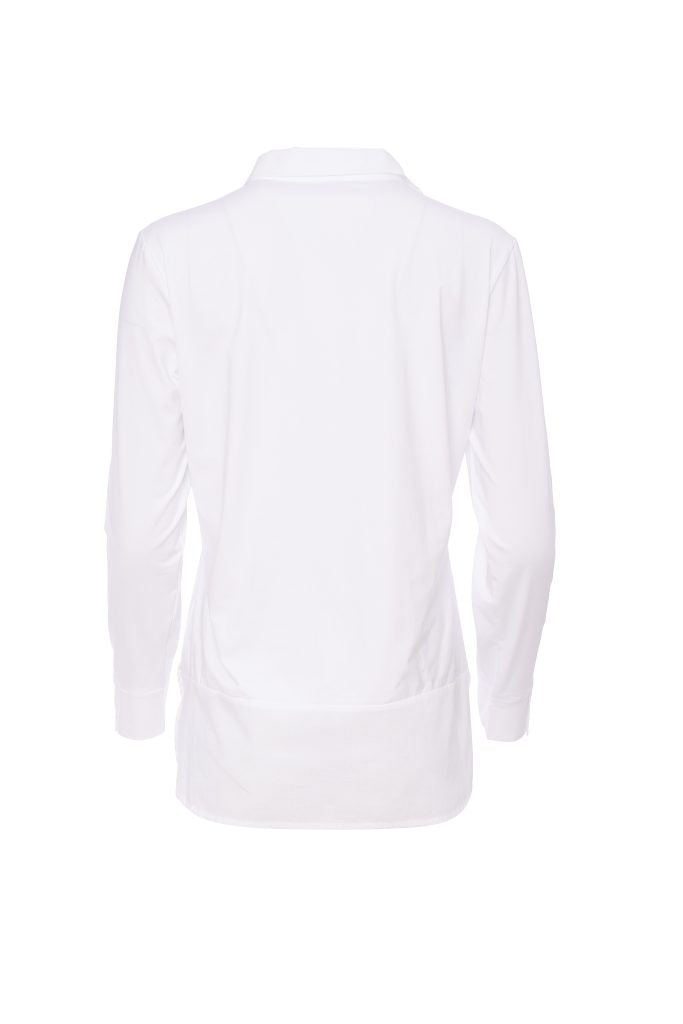 NAYA NAW24107 Jersey hem panel blouse