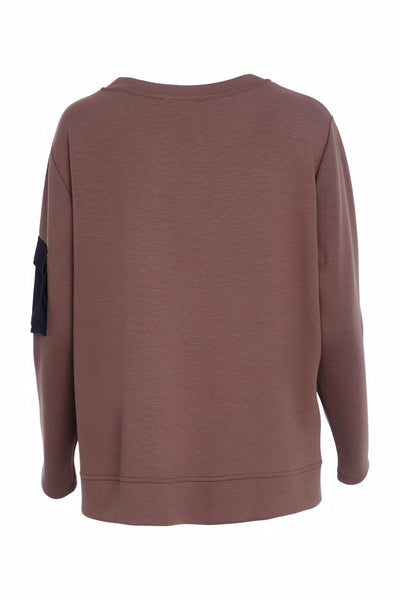 NAYA 25132 Sweatshirt with contrast pocket detail