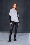 NAYA 25167  High neck top Silver