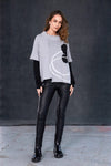 NAYA 25167  High neck top Silver