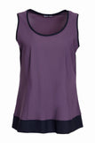 NAYA 25168 contrast hem vest