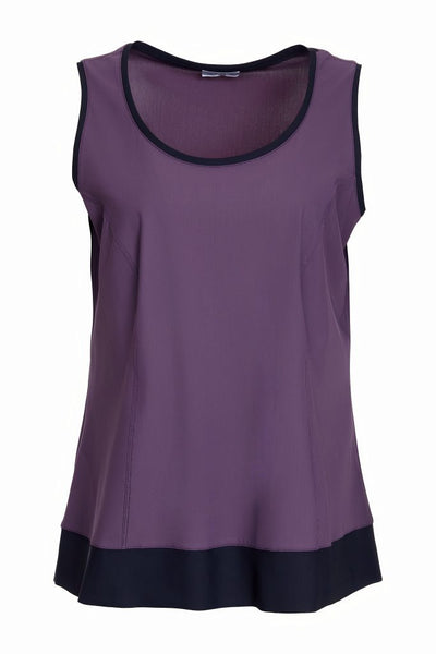 NAYA 25168 contrast hem vest
