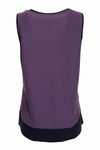 NAYA 25168 contrast hem vest