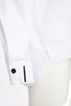 NAYA 25182 Cotton shirt with colour strips at collar and front closing