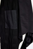 NAYA 25195 long line waistcoat with dipped hem metal collar and pocket