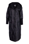 NAYA 201 Hooded coat with ribbed collar
