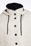 NAYA 2509 Padded long line gilet with contrast zips and trims