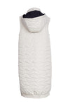 NAYA 2509 Padded long line gilet with contrast zips and trims