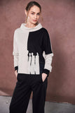 NAYA NAW25257 Crop wide leg trouser with side pocket