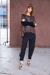 NAYA 25120 contrast panel slim Trouser