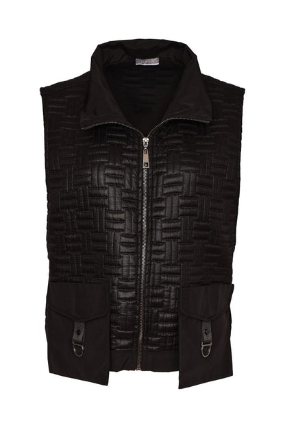 Naya NAW26179 Quilted Waistcoat With Pocket And D Ring Trim