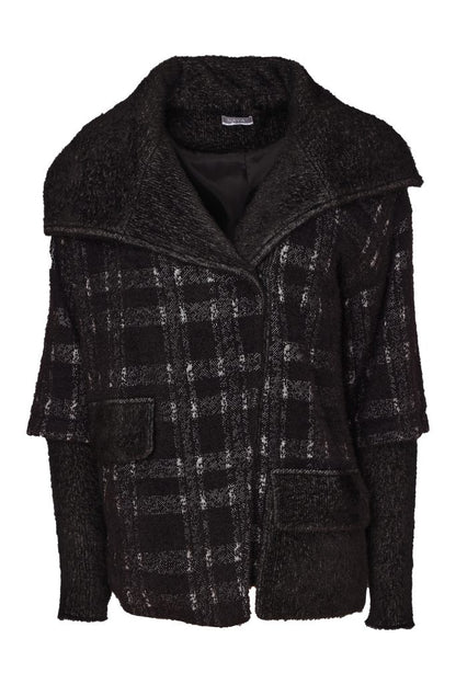 Naya NAW26221 Check Jacket With Contrast Pocket And Cuff Detail