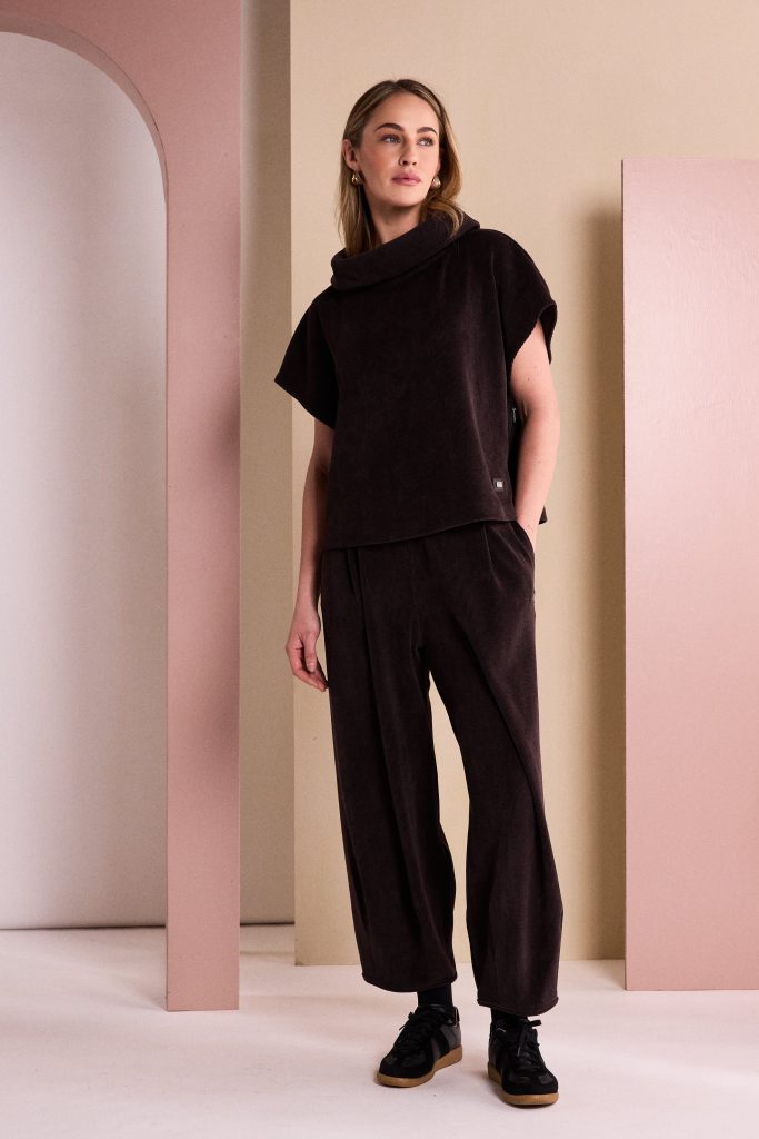 Naya NAW26252 Soft Cord Trouser With Binding Hemline