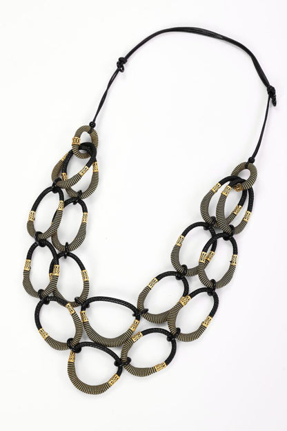 Naya NAW26340 Large Colour Loop Necklace With Disc