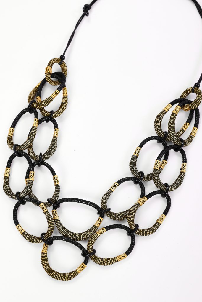 Naya NAW26340 Large Colour Loop Necklace With Disc