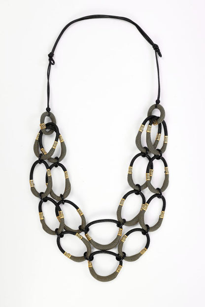 Naya NAW26340 Large Colour Loop Necklace With Disc