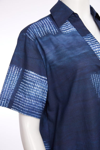 NAYA NPA26278 Semi circle print long shirt