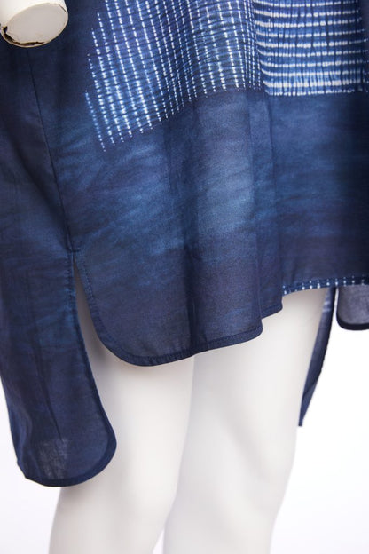 NAYA NPA26278 Semi circle print long shirt