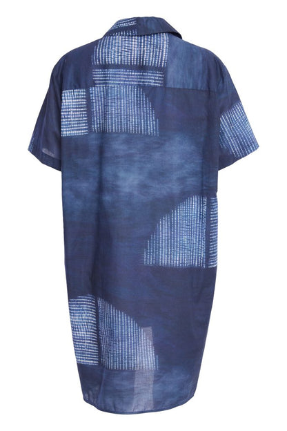 NAYA NPA26278 Semi circle print long shirt