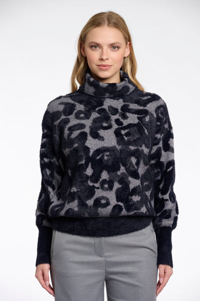 Rino & Pelle Naura Grey Black leopard
