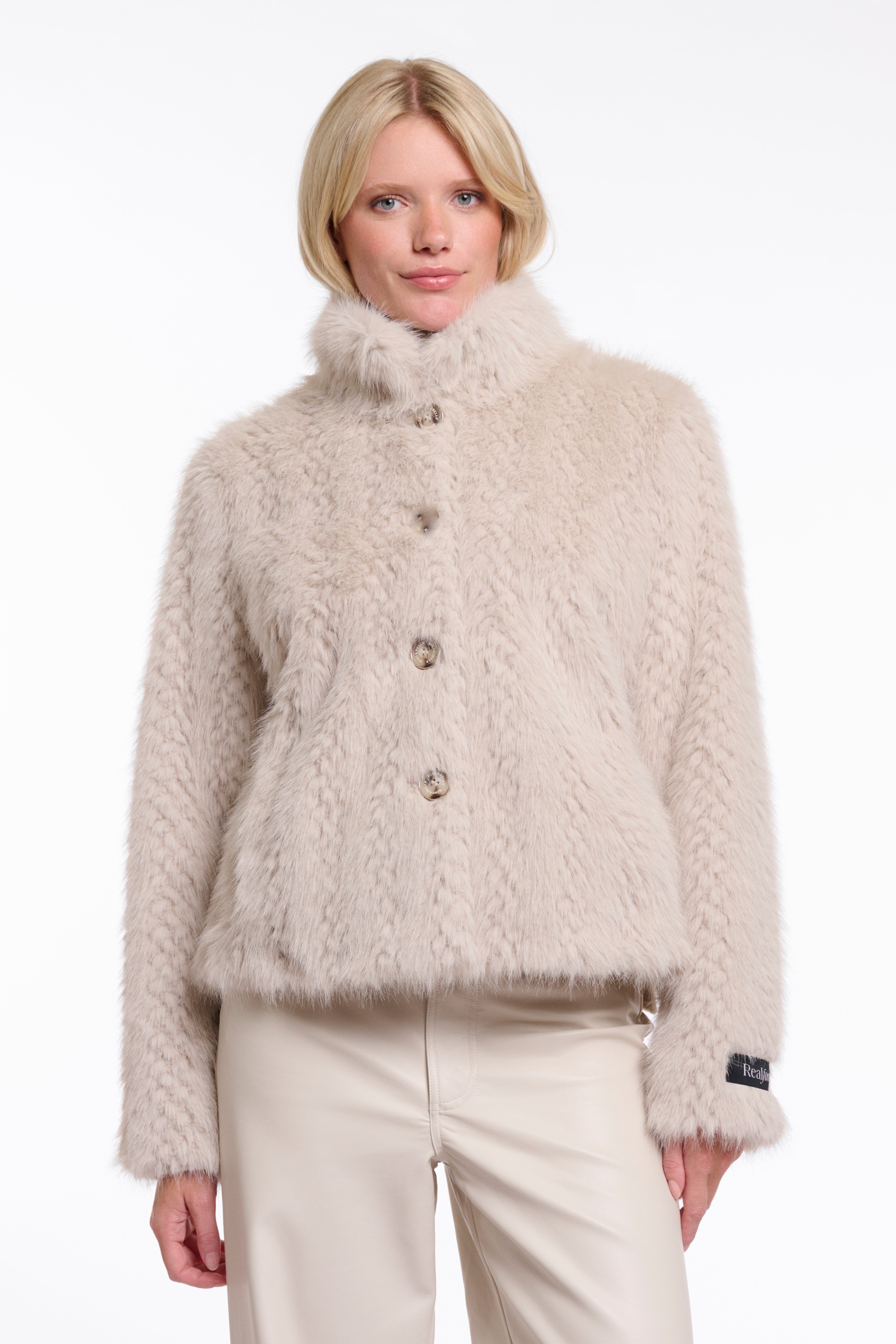 Rino & Pelle VIe Single breaset faux fur jacket
