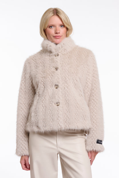 Rino & Pelle VIe Single breaset faux fur jacket