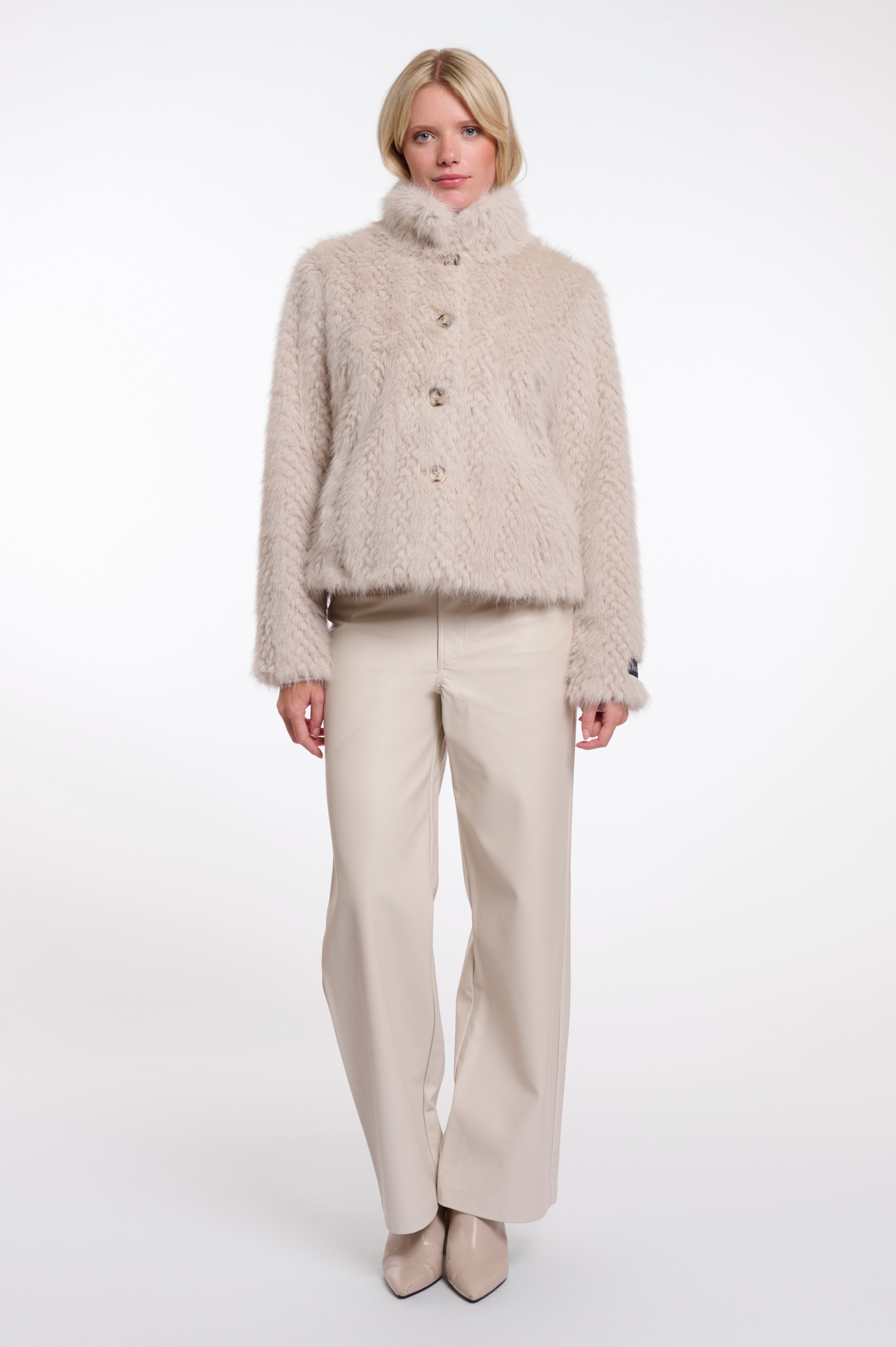 Rino & Pelle VIe Single breaset faux fur jacket