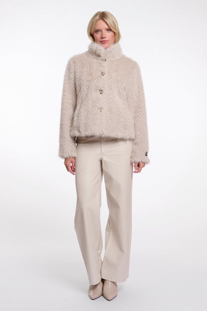 Rino & Pelle VIe Single breaset faux fur jacket