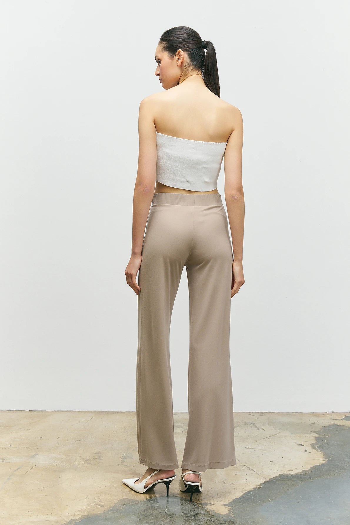 BIZE Basic trouser  taupe