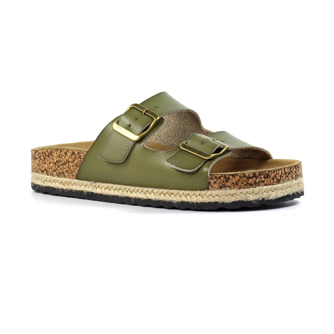 Lunar Belinda mule sandal Khaki