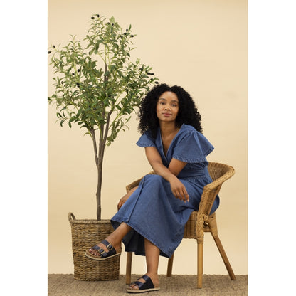 Lunar Belinda mule sandal Navy
