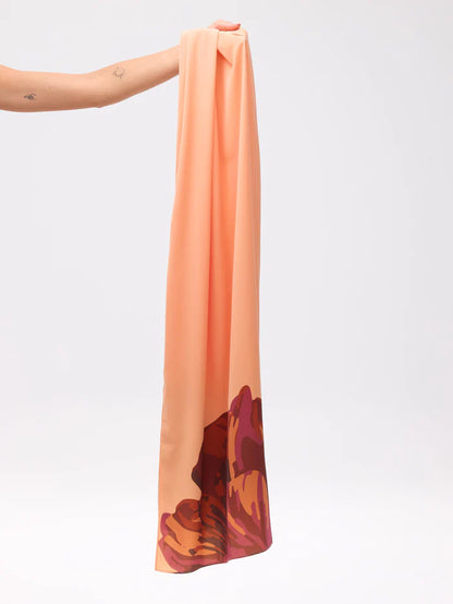 MIOH Cape maxi. Maxi floral print cape