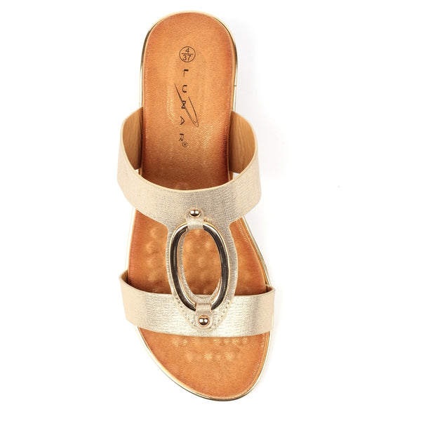Lunar claudia Mule sandal GOLD