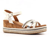 Lunar Donna wedge sandal WHITE