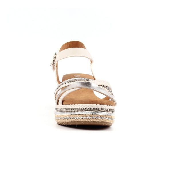Lunar Donna wedge sandal WHITE