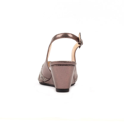 Lunar  Emmerline wedge PEWTER