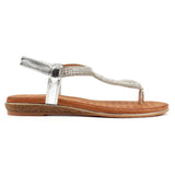 Lunar Estelle toe post sandal SILVER