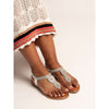 Lunar Estelle toe post sandal SILVER