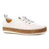 Lunar Evie leather plimsole