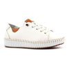 Lunar Faith leather plimsole  WHITE
