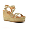 Lunar fern wedge sandal Gold