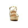 Lunar fern wedge sandal Gold